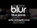 Blur  blue jeans guitar and synth cover