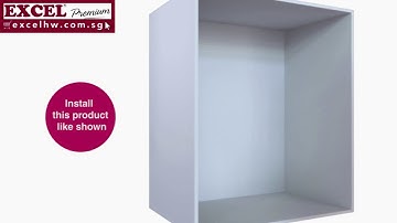 E023-SUS304-800 EXCEL - Azzurra Italian Series Excel Soft Closing Lift Basket Installation Guide