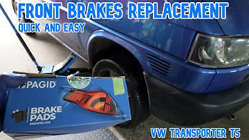 Front Brakes replacement on VW Transporter T4. How to replace front pads on my VW