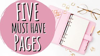5 Functional Planner Pages (No Matter What Planner You Use!)