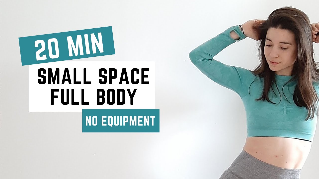 20 MIN FULL BODY WORKOUT - Small Space Friendly (No Equipment, No Jumping)  