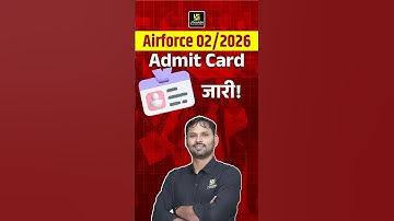 Airforce 02/2026 Admit Card जारी ! #utkarshdefenceacademy #ravikantsir #shorts