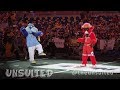 Epic benny the bull vs raymond dance off at the 2019 celebrity mascot games