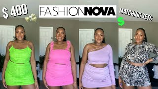 I SPENT $400 ON FASHION NOVA CURVES MATCHING SETS