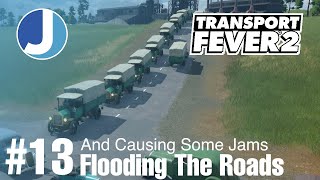 That's A Heck Of A Lot Of Lorries | Transport Fever 2 | Race To The North | Episode 13