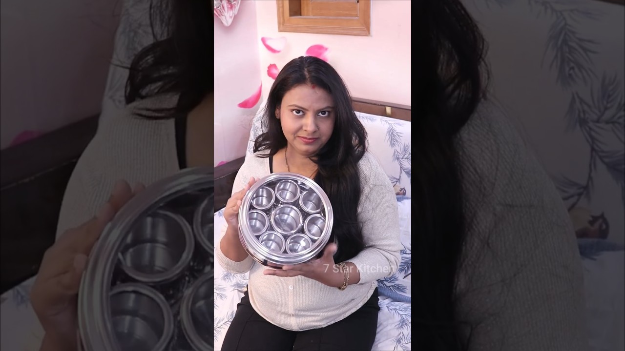 हर मसाले की सही जगह – स्टाइलिश स्टील मसाला डब्बा