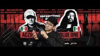 Aczino VS Blue One Linea 16 - El King lo destrozo de una manera bestial - Reaccion