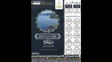 يا أيها الناس ضرب مثل فاستمعوا له إن الذين تدعون من دون الله... سورة الحج ٧٣-٧٤ سعود الشريم