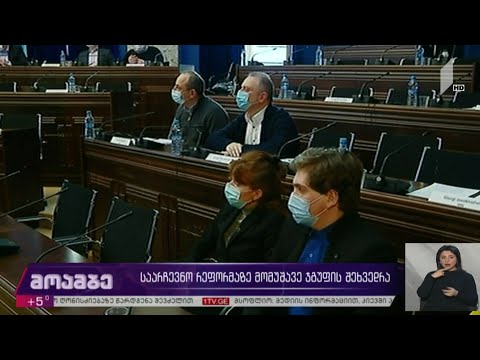 საარჩევნო რეფორმაზე მომუშავე ჯგუფის შეხვედრა
