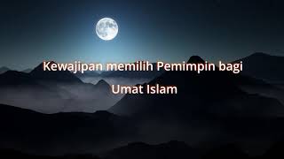 Kewajipan memilih Pemimpin bagi Umat Islam