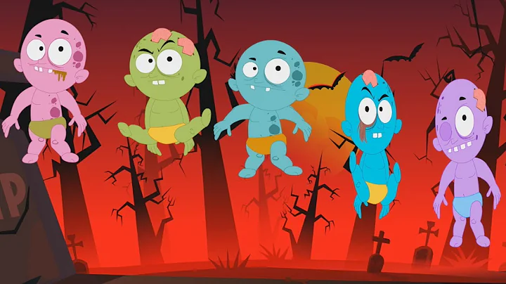 Five Little Monsters | Halloween Nursery Rhymes And Kids Songs