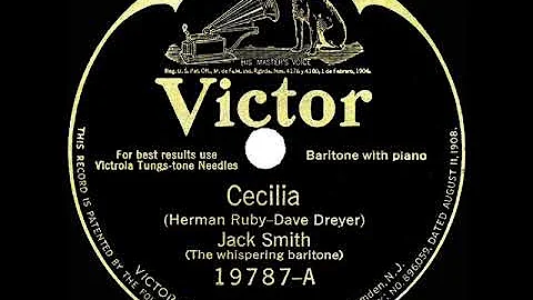 1926 HITS ARCHIVE: Cecilia - Whispering Jack Smith