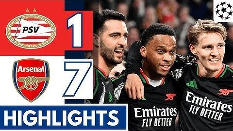 HIGHLIGHTS PSV vs Arsenal 1-7 All Goals & Extended Highlights | Champions League2024/2025