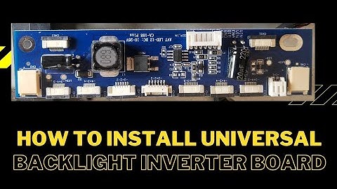 LED TV universal inverter board install led backlight driver install