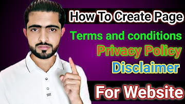 How to Create Terms and Conditions, Privacy Policy, Disclaimer Page for Blogger/Website