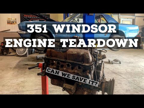 351 WINDSOR TEARDOWN: 1966 Mustang Part 2- How does the engine look on the inside?