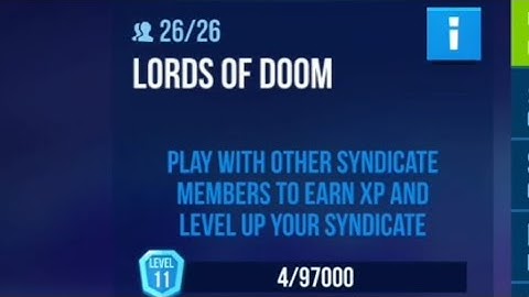Lords of DOOM syndicate reaches level 11 in Bullet Echo.