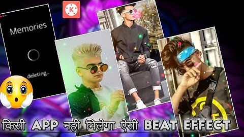 Kinemaster new pro beat effect editing || attitude status editing ||  Mr Suraj Editing Zone