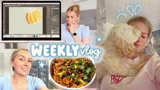 cooking, creating & i've never cried this much... WEEKLY VLOG