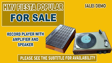 HMV Fiesta Popular Record Player For sale | Record Player for sale