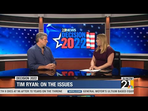 Democratic candidate for U.S. Senate, Tim Ryan