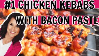 The Very Best BBQ Chicken Kebabs (with BACON) Recipe