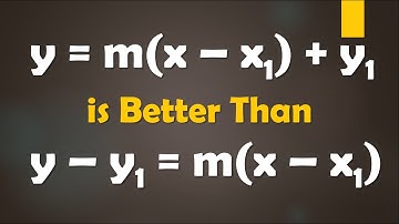 Why This Point-Slope Form is Superior! (y=m(x-x₁)+y₁)