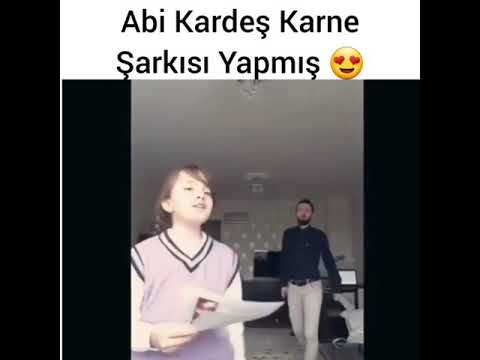 Abi Kardeş Karne Şarkısı Yapmış