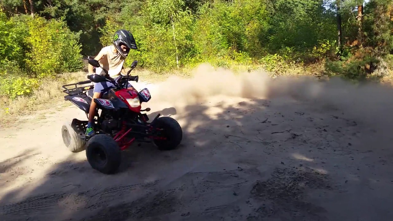 Drift w lesie Quadem Bashan 150 #2