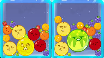 Drop Fruit (Watermelon Game) Suika Game Fruit Merge Satisfying Gameplay