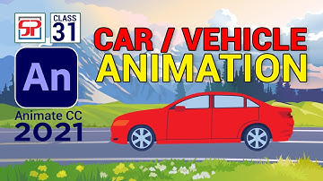 Adobe Animate CC 2021: Car Animation | Vehicle Animation | 2d animation | Flash in Hindi