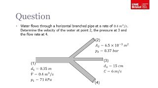 Incompressible Flow (Bernoulli's Equation) - Worked Example 1