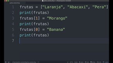 Como Editar Dados em Uma Lista / Array (Python Tutorial #46)