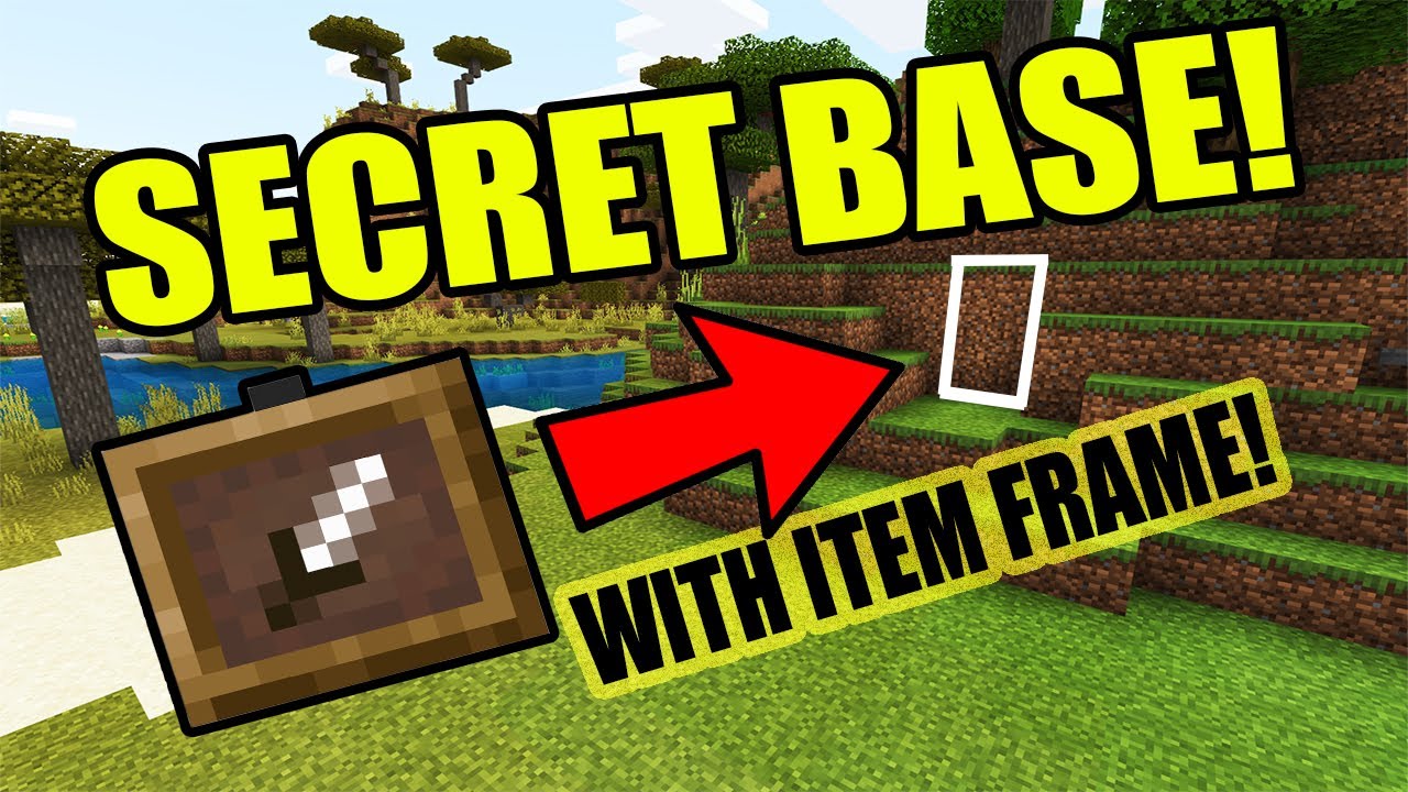 How To Make Secret Base With Item Frame In Minecraft! (EASY) YouTube