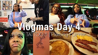 VLOGMAS : GOT MY FIRST TATTOO ! 😱( NEVER AGAIN ) 🥲