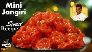 Mini Jangiri Recipe in Tamil | How to Make Jangiri | Sweet Recipe | CDK 559 | Chef Deena's Kitchen