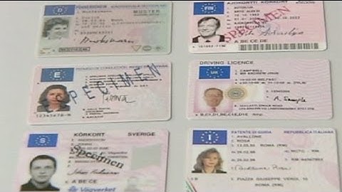 EU unveils standard European driving licences.