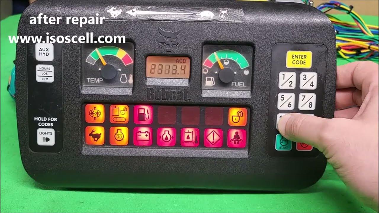 Bobcat excavator 435 , error codes 0314, 0921, 2800 YouTube