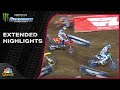 Supercross 2024 extended highlights round 14 in nashville  42024  motorsports on nbc