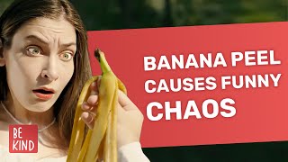 Banana Peel Causes Funny Chaos | @BeKind.official by BeKind 5,983 views 2 months ago 3 minutes, 2 seconds