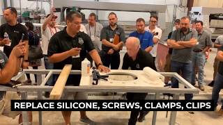How To Install A Kitchen Sink in 10 seconds with Black Mamba FHG ? By Ron Hannah