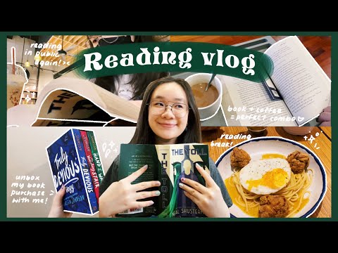 READING VLOG | reading The Toll, the last book in the Arc of a Scythe trilogy, cozy reading vlog 🌦