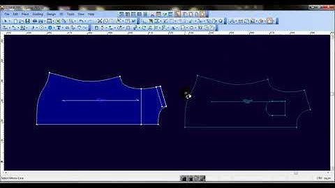 Optitex ND Fold Out tool, Use the Fold Out tool to fold out part of a pattern piece