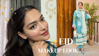 Soft Pakistani Girl Makeup Tutorial ✨🦋 |  Minimal Dewy Eid Makeup Tutorial  ✨🌙 ✨ screenshot 5
