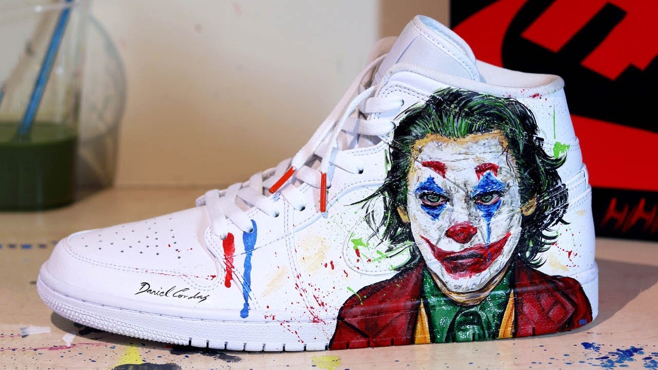 joker jordan 1 custom