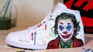 Hand Painted Jordan 1 'JOKER' - YouTube