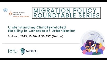 Understanding Climate related Mobility in Contexts of Urbanization