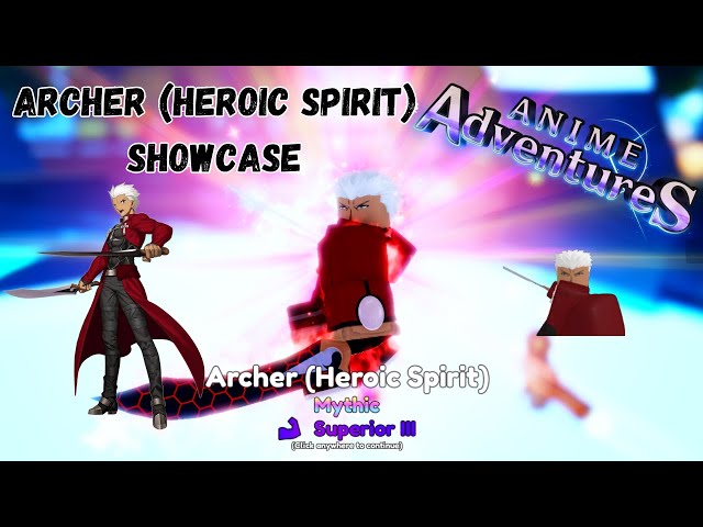 Showcasing New Evolved Archer Heroic Spirit Is INSANELY Strong In Anime  Adventures Update 17! 