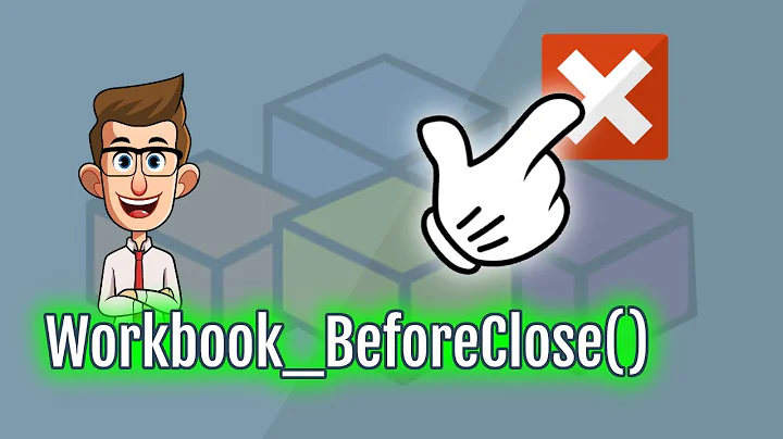 Excel VBA - Run Macro When User Closes Workbook!