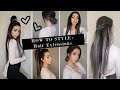 HOW TO STYLE TAPE EXTENSIONS | SARAH EVANS